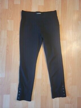 Cleo Petites snap detail ankle crop pants